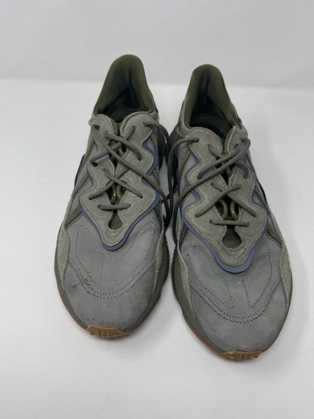 Adidas OZWEEGO Olive Green Suede Sneakers Men's Size 13